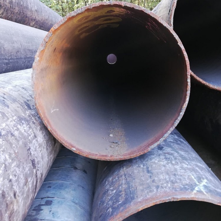 Труба бу 377x9 мм поперечношовная из-под нефти